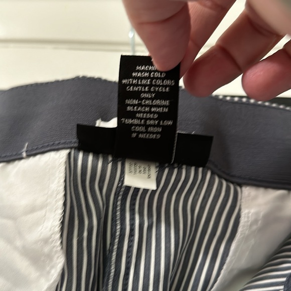 NWT lane Bryant Allie skinny crop white/navy stripe size 28 - Picture 6 of 9